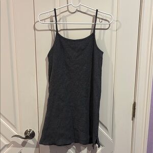 Chic Dark Grey Sleeveless Dress (GU brand)